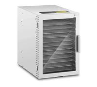 Royal Catering Déshydrateur Alimentaire Séchoir D Aliments D'Aliments De Nourriture RCDA-500/45S (800 W, 20-90 °C, 12 Étages, Minuterie 0,5-24 h, Inox)