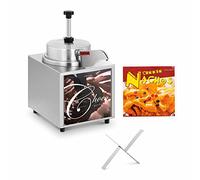 Royal Catering Distributeur de sauce professionnel RCKW-1.0 (550 W, réservoir 3,3 l, fonction de réchauffage 35-99 °C [6 Réglages], fromage et chocolat, Inox)