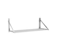 Royal Catering Étagère murale pliable - À barreaux - 100 x 45 cm - 40 kg - Acier inoxydable RC-TFWH10045