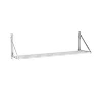 Royal Catering Étagère murale pliable - À barreaux - 120 x 30 cm - 40 kg - Acier inoxydable RC-TFWH120X30