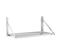 Royal Catering Étagère murale pliable - Acier inoxydable - 100 x 45 cm - 40 kg RC-BFWS10045