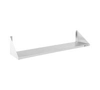 Royal Catering Étagère Murale Rangement Cuisine 2 Plateaux RCWR-120.2 (120 cm de Long, éléments pour Montage Mural, Design Moderne, INOX)