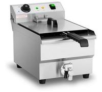 Royal Catering Friteuse électrique - 9,5 l - 3200 W - Robinet de vidange - Royal Catering G