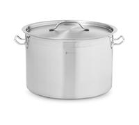 Royal Catering Grande Marmite Casserole Haute En Inox À Induction (Pour les cuisinières à induction, au gaz, électriques, etc., Volume : 23 l, Fond à trois couches (5 mm), Ø 35 cm)