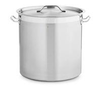 Royal Catering Grande Marmite Casserole Haute En Inox À Induction (Pour les cuisinières à induction, au gaz, électriques, etc., Volume : 33 l, Fond à trois couches (5 mm), Ø 35 cm)