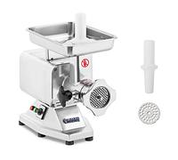 Royal Catering Hachoir à Viande Electrique RCFW-220PRO (22 x 46 x 39 cm, 1.100 W, rendement horaire 220 kg/h, longueur des tramies 5/8 mm, poussoir en plastique)