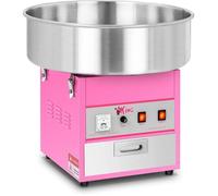 Royal Catering Machine à Barbe à Papa Professionnelle RCZK-1200-W 1200W Acier Inoxydable 52x52x50cm Cuve 52 cm