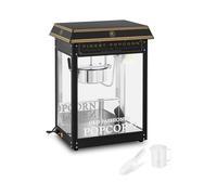 Royal Catering Machine À Popcorn Professionnelle (1 500 W, 220-270 °C, 5 kg/h, Éclairage) Rétro Noir & Or, Appareil Professionnel Sucré Caramel