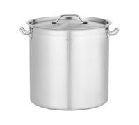Royal Catering Marmite À Induction 50 L - Ø 40 cm (Pour plaques à induction, à gaz, électriques et bien d'autres, Casserole et couvercle en inox)