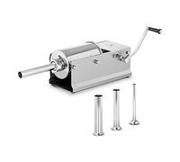 Poussoir À Saucisse Manuel 3 l Viande Horizontal En Inox 2 Vitesses + 4 Tubes