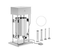 Royal Catering Poussoir à saucisses 20 l électrique avec 4 tubes de remplissage - Machine à saucisse Poussoir à saucisse professionnel