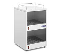 Royal Catering RC-CW001 Chauffe-Tasse Café Électrique Professionnel pour Jusqu'À 72 Tasses 2 Étagères 55 °C (Dimensions : 32 x 32 x 56 cm, Puissance : 140 W, Peut accueillir jusqu'à 72 Tasses)