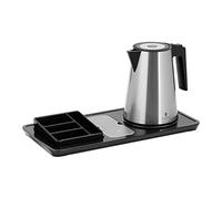 Royal Catering RC-HKS04 Plateau de courtoisie hôtel haut de gamme avec bouilloire électrique Avec compartiments pour café et thé 1,2 l 1 400 W Acier inoxydable Argent