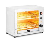 Royal Catering RC-SGI01 Salamandre De Cuisine Professionnelle Four Électrique Grill (3 200 W, 0-15 min, Récipient collecteur de graisse, Acier inoxydable)