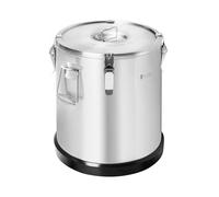 Royal Catering RC-TFT22 Conteneur Isotherme Inox Alimentaire Professionnel Traiteur Chaud Froid (22 l, Double paroi isolée, Couvercle avec fermoirs grenouille)