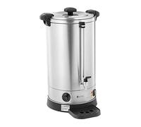 Royal Catering RC-WBDW21 Distributeur d'eau chaude en inox Machine à vin chaud Distributeur d'eau chaude professionnel Distributeur d'eau chaude instantanée 6,1 l 1 500 W Plateau d'égouttage