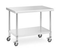 Royal Catering RCAT-100/60-W Table de travail 60 x 100 cm capacité de charge 155 kg Table plan de travail Table de travail atelier Table de travail cuisine