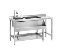 Royal Catering RCBT-01 Station Cocktail - avec bac à Glace et Porte-Bouteilles - Royal Catering Station Bar Cocktail - - -