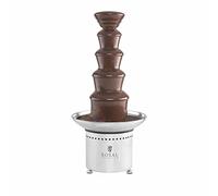 Royal Catering RCCF-65W4 Fontaine a Chocolat Professionnelle Électrique Fondue au Chocolat (6 kg, 200 W, Température 0-110 °C, 5 Étages) Acier Inox