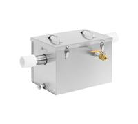 Royal Catering RCFA 20 Séparateur de graisse 21 l en acier inoxydable, séparateur de graisse, séparateur de graisse pour cuisine, installation de séparation de graisse, séparateur de graisse