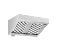 Royal Catering RCGH-100 Hotte aspirante avec moteur 100 cm 1000 m³/h éclairage LED 150 W 4 niveaux en acier inoxydable hotte murale