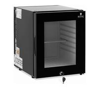 Royal Catering RCGK-MBG33L Minibar 25L Porte en verre Noir Hôtel Mini Bar Réfrigérateur Réfrigérateur d'hôtel Réfrigérateur Réfrigérateur