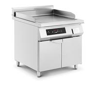 Royal Catering RCIN-700-03 Barbecue induction 10 000 W lisse Minuterie 0-180 min 80-300 °C Espace de rangement Plaque de cuisson et grill à induction