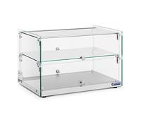 Royal Catering RCKV-02-N Vitrine neutre 50 l 2 niveaux Vitrine neutre à poser Vitrine neutre viennoiserie Vitrine pâtisserie à poser -