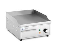 Royal Catering RCPG45-S Plancha électrique professionnelle plancha à poser plaque de cuisson professionnelle plancha électrique pour restaurant 350 x 380 mm 2 2 000 W