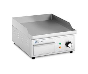 Royal Catering RCPG45-S Plancha électrique professionnelle plancha à poser plaque de cuisson professionnelle plancha électrique pour restaurant 350 x 380 mm 2 2 000 W