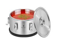 Royal Catering Récipient isolant en acier inoxydable empilable 10 l
