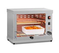 Royal Catering Salamandre Toaster Electrique Grill Cuisine RCET 360 (3.250W, 27,5 x 50 x 38,5 cm, 3 Élément chauffant à Quartz, espacement entre les grilles 7 cm, tiroir à miettes)