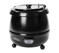 Royal Catering Soupière Electrique Professionnelle RCST-9400D (10L, 400W, ø 36 cm, affichage LCD, 36 x 36 x 38 cm)