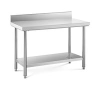 Table de travail inox - ECO - 120 x 60 cm - 137 kg - Dosseret - Royal Catering RCWT-120X60SB