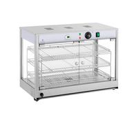 Royal Catering Vitrine chauffante - 1 200 W - Afficheur LED RCHT-1200B