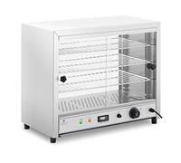 Royal Catering Vitrine Chauffante À Poser, 1 000 W, 30-85 °C | Présentoir Chauffant De Maintien Au Chaud, 3 Grilles, 56,6 x 30 cm