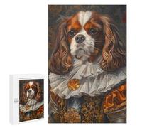 Royal Cavalier King Charles Spaniel Portrait Puzzle 1000 Pièces Educa Jouet en Bois Cadeau Unique Décoration Intérieure Jeu Éducatif Challenge Toy Adultes Et Enfants À Partir De 14 Ans 1000 PCS