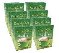 Royal Chai Elaichi Sucré 220 g (lot de 8) - Thé instantané premium - Thé à la cardamome - Naturel - Thé indien instantané à la cardamome