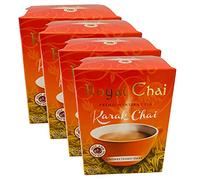 Royal Chai Karak Non Sucré 180g (Lot de 4) - Thé Instantané Premium Indien - Naturel