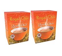 Royal Chai Karak Thé Instantané Premium - Non Sucré 180g (Lot de 2) - Naturel - Thé Indien Instantané