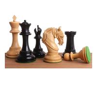 Royal Chess Mall - Jeu d'échecs Staunton de Luxe Imperator 4,3 Pouces - Pièces d'échecs Uniquement - Bois d'ébène - Triple Poids