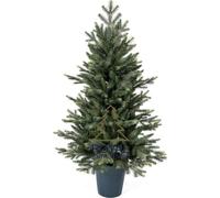 Royal Christmas Sapin de Noël artificiel Mini en pot 105 cm | éclairage LED sur secteur inclus