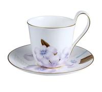 Royal Copenhagen 1017545 Flora Tasse avec soucoupe en porcelaine fine Motif floral Blanc 27cl