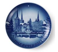 Royal Copenhagen Bing & GRØNDAHL 1066056 Assiette de Noël 2023, Noël en rose enfant, diamètre : 18 cm