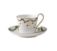 Royal Copenhagen Tasse et soucoupe à anse haute, 24 cl, en porcelaine, 1017438