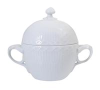 Royal Copenhagen White Fluted 1017280 Demi-sucrier avec Couvercle en Porcelaine Blanc 13,5 x 9 x 11 cm 20 cl