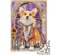 Royal Corgi Art Print Plaque en Métal Rustique 38x26cm/1000pcs pour Le Pub Ou Le Café, Déco Métal Au Style Rustique