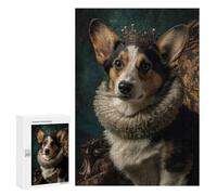 Royal Corgi Portrait-3 Puzzle 1000 Pièces Educa Jouet en Bois Cadeau Unique Décoration Intérieure Jeu Éducatif Challenge Toy Adultes Et Enfants À Partir De 14 Ans 300 PCS