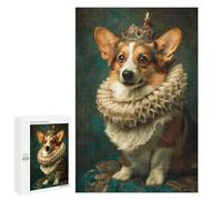 Royal Corgi Portrait Puzzle 1000 Pièces Educa Jouet en Bois Cadeau Unique Décoration Intérieure Jeu Éducatif Challenge Toy Adultes Et Enfants À Partir De 14 Ans 1000 PCS