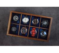 Royal Craft Expertise Boîte à montres homme - Boîtier en bois 8 emplacements charnière, rangement et affichage